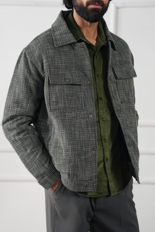 Steal grey Jacket for Men