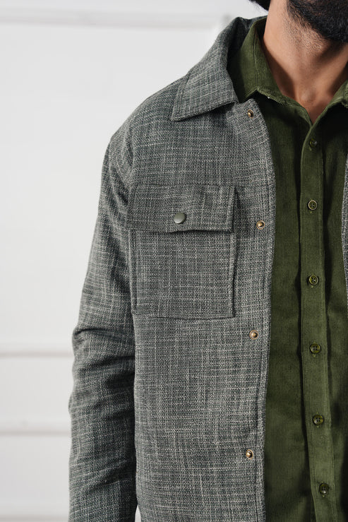 Steal grey Jacket for Men