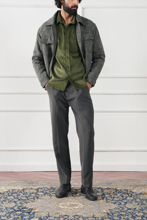 Steal grey Jacket for Men