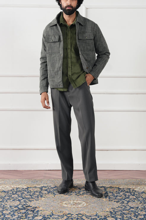 Steal grey Jacket for Men