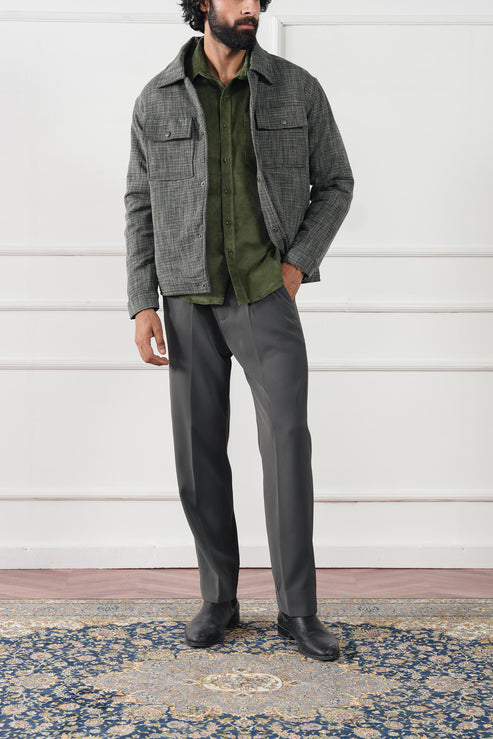 Steal grey Jacket for Men