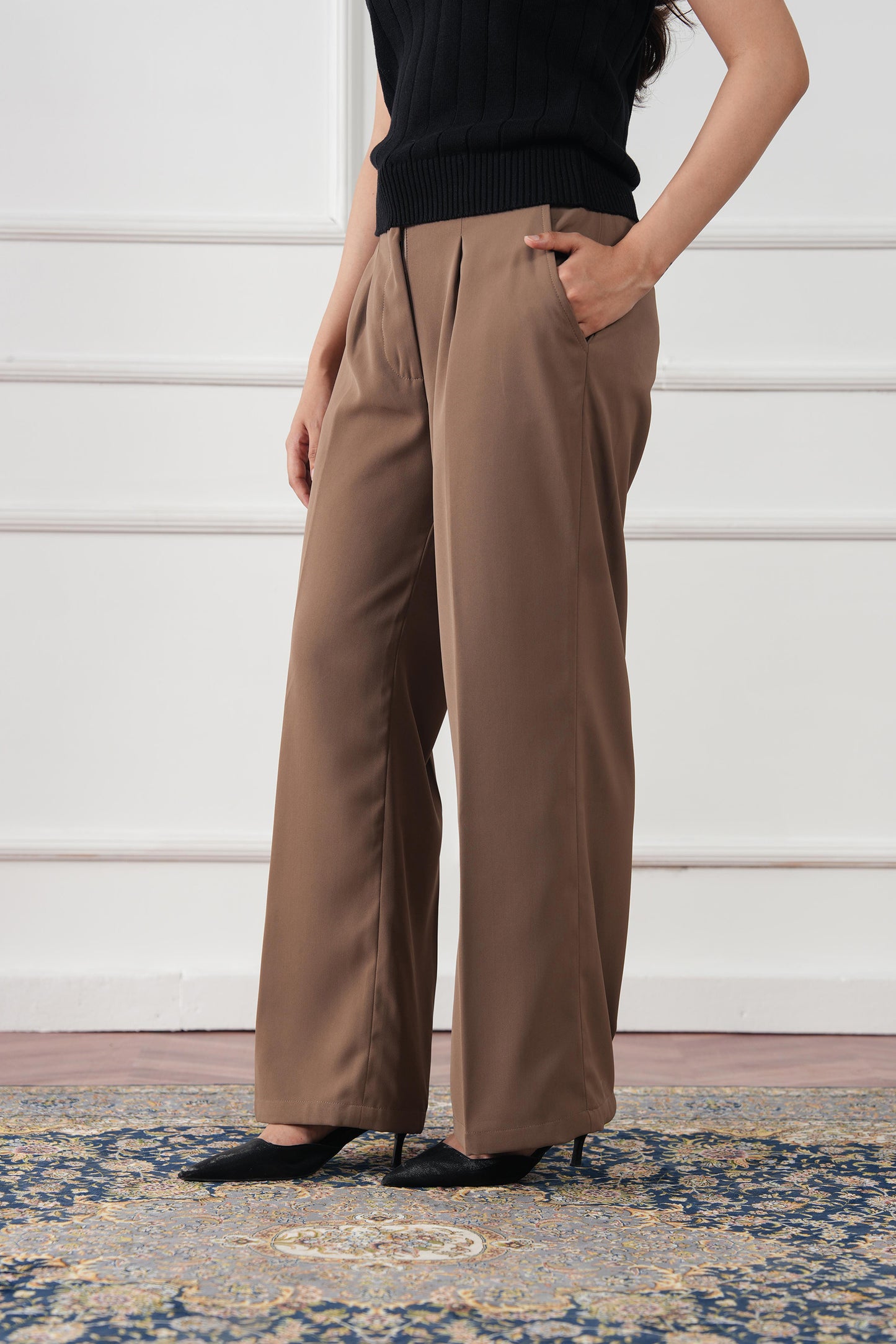 Straight Pleated Pant (WDP-02)