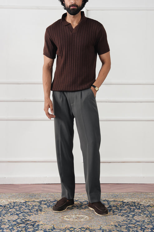 Coffee brown Polo Shirt for Men