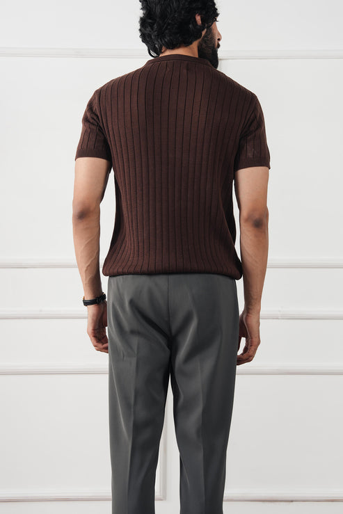 Coffee brown Polo Shirt for Men