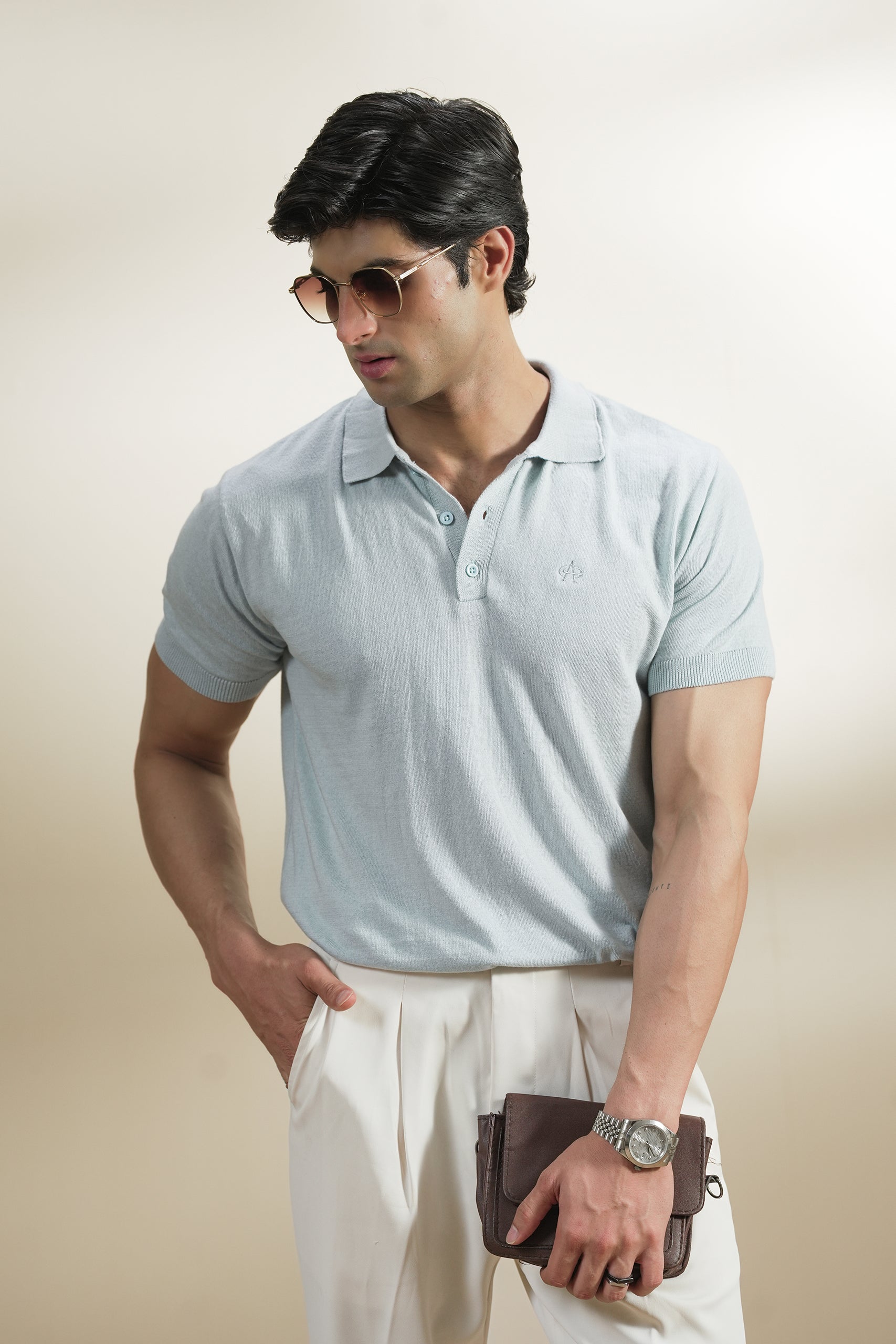 Fine Knit Signature Polo (MKP-23)