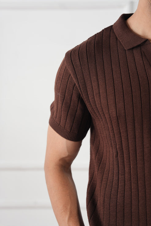 Coffee brown Polo Shirt for Men