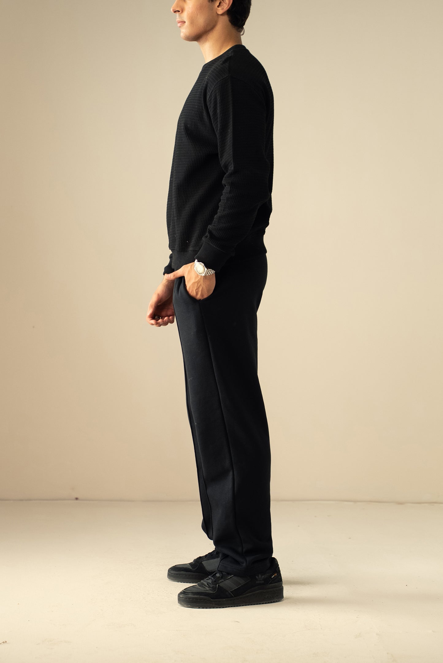 Waffle Knit Sweatshirt (MSS-02)