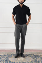 Mockneck Knit Polo Shirt (MKP-13)