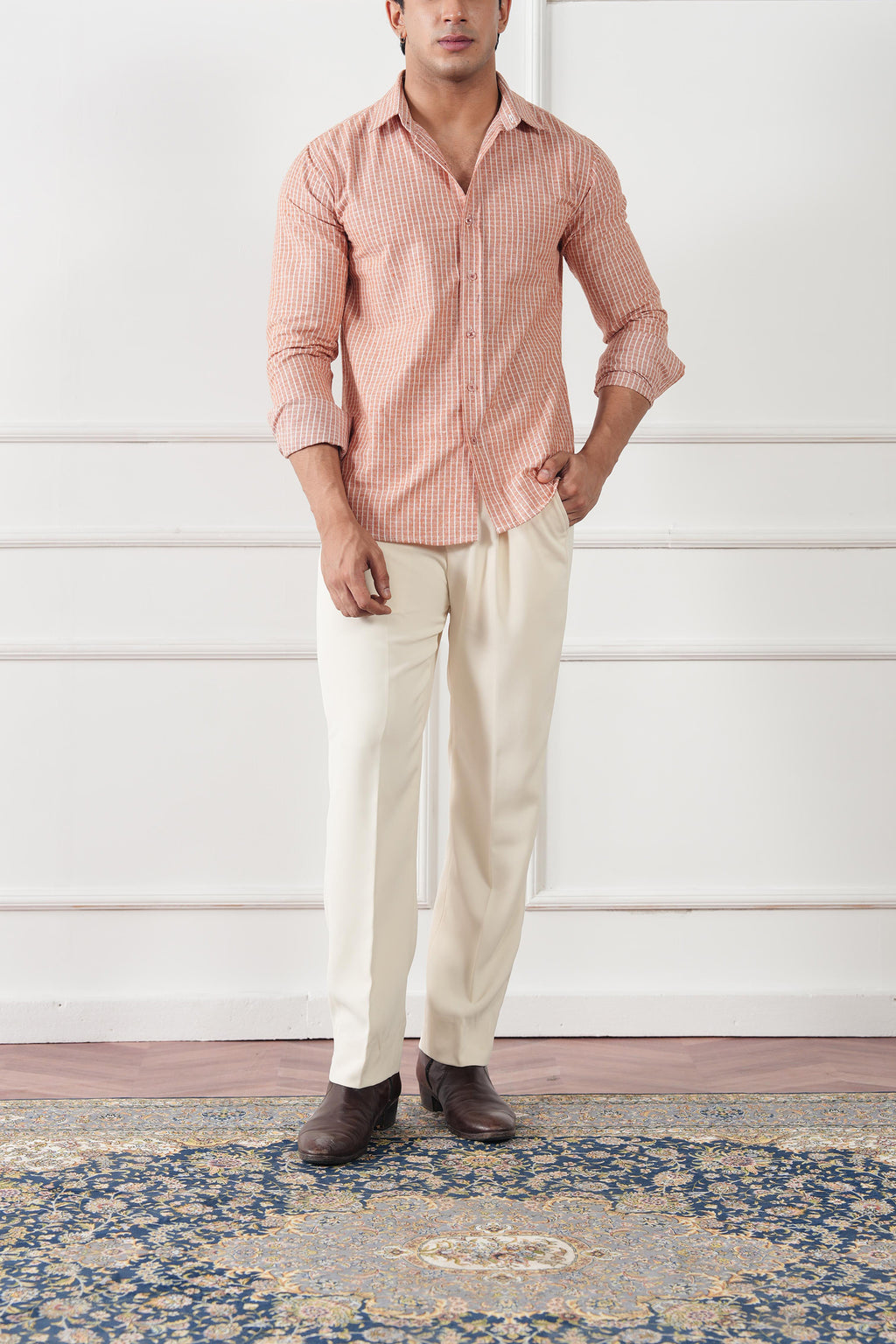 Striped Regular Fit Shirt (MCS-04)