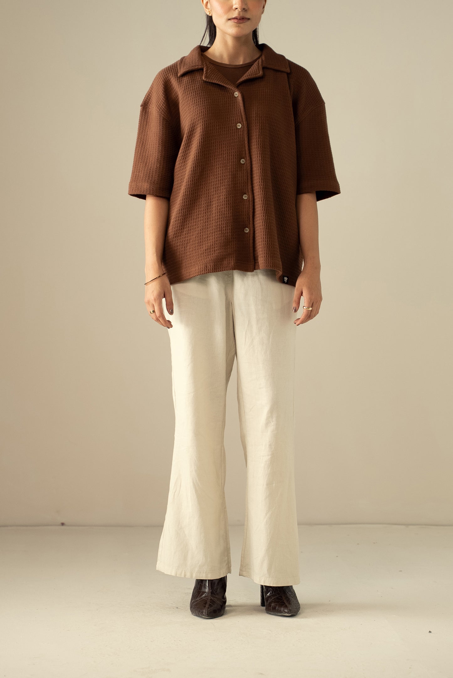 Waffle Knit Cuban Shirt (WBD-01)