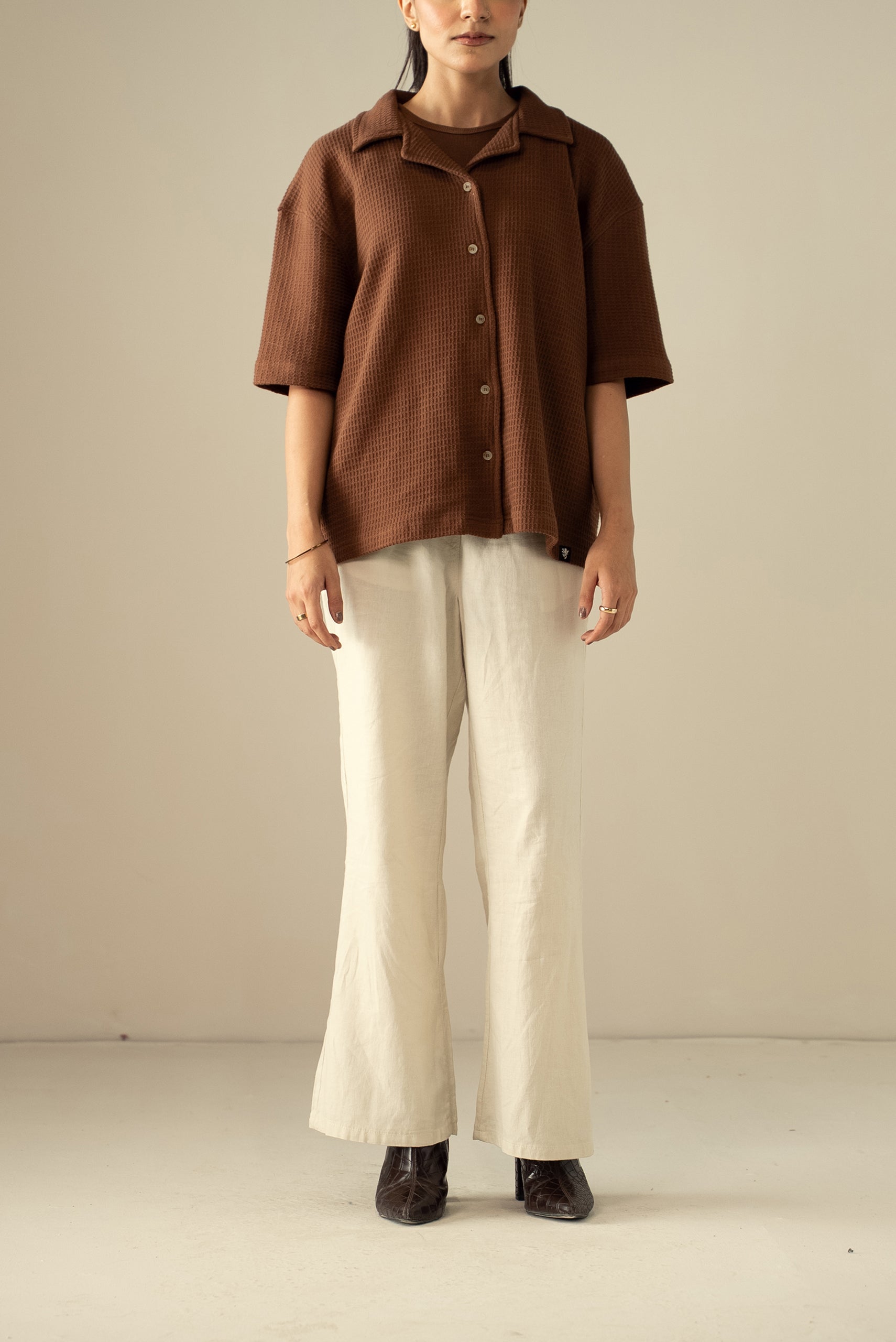 Waffle Knit Cuban Shirt (WBD-01)