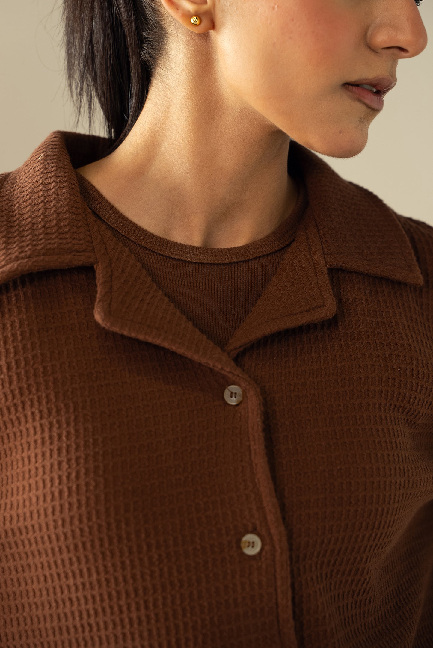 Waffle Knit Cuban Shirt (WBD-01)
