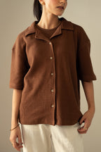 Waffle Knit Cuban Shirt (WBD-01)