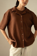 Waffle Knit Cuban Shirt (WBD-01)