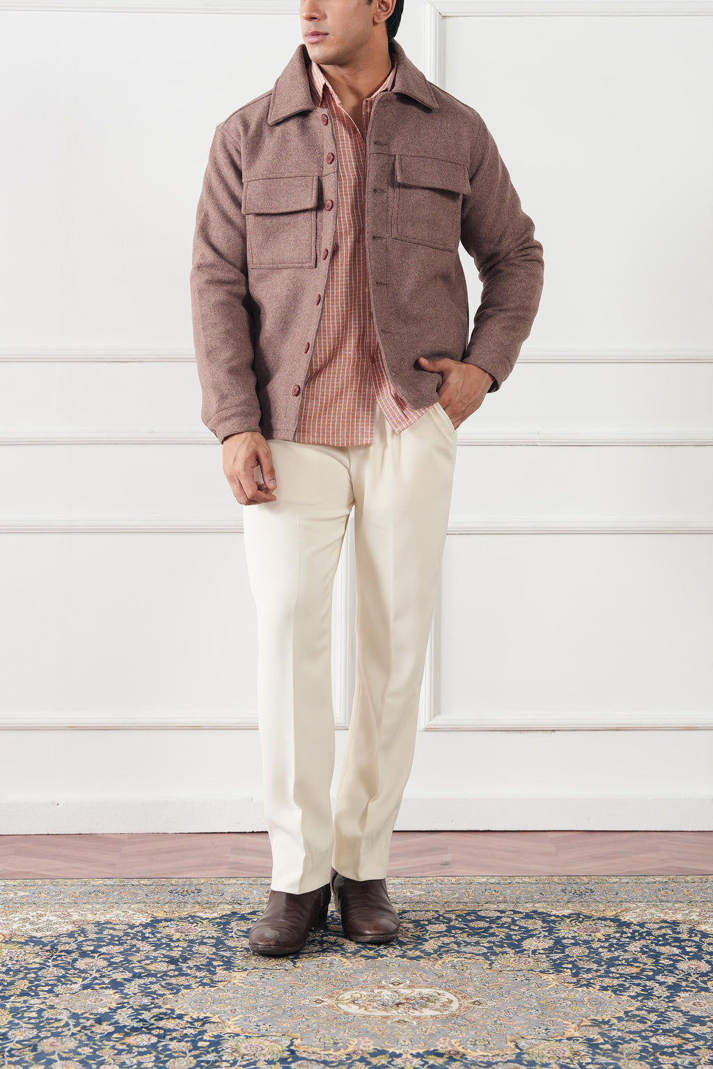 Striped Regular Fit Shirt (MCS-04)