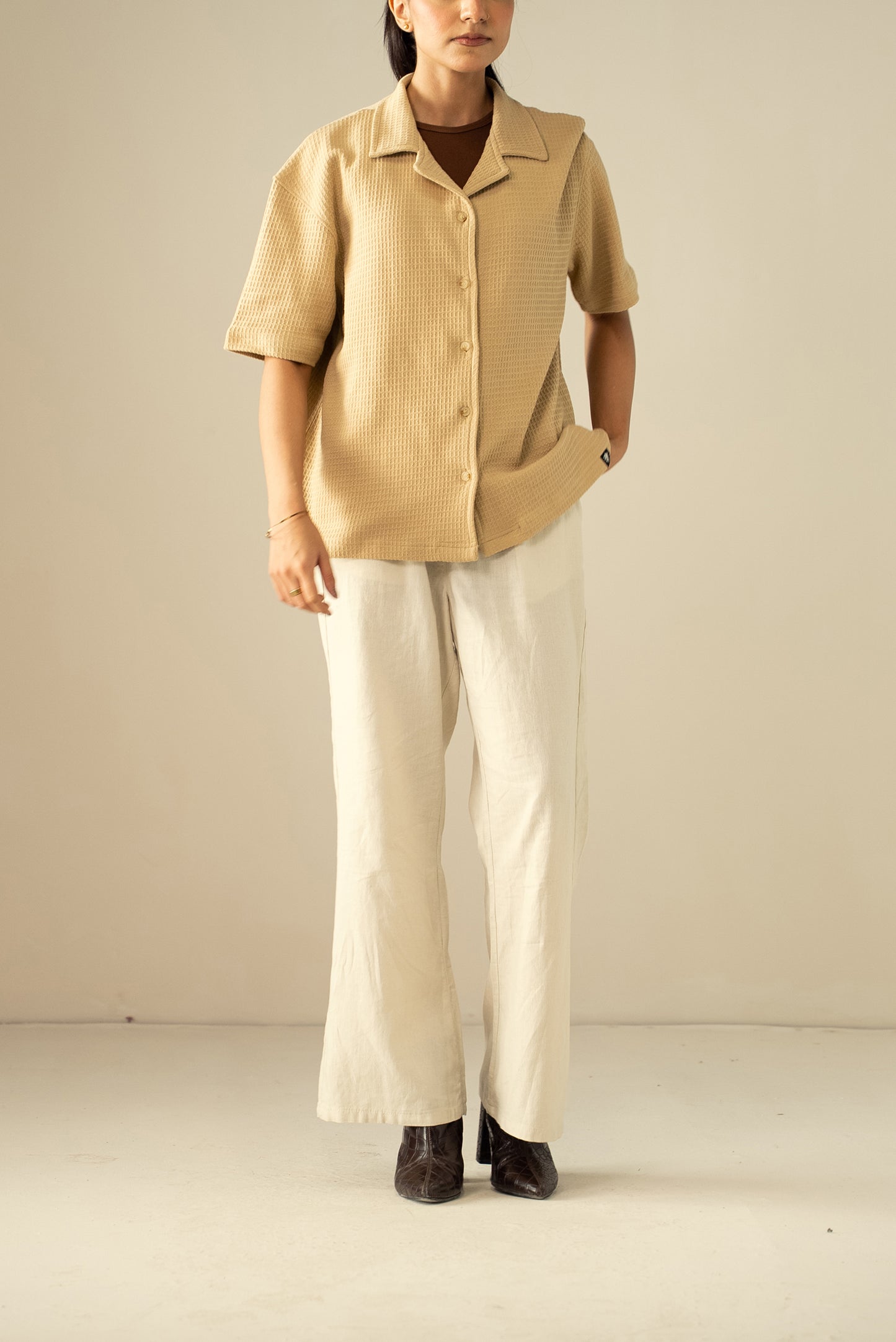 Waffle Knit Cuban Shirt (WBD-02)