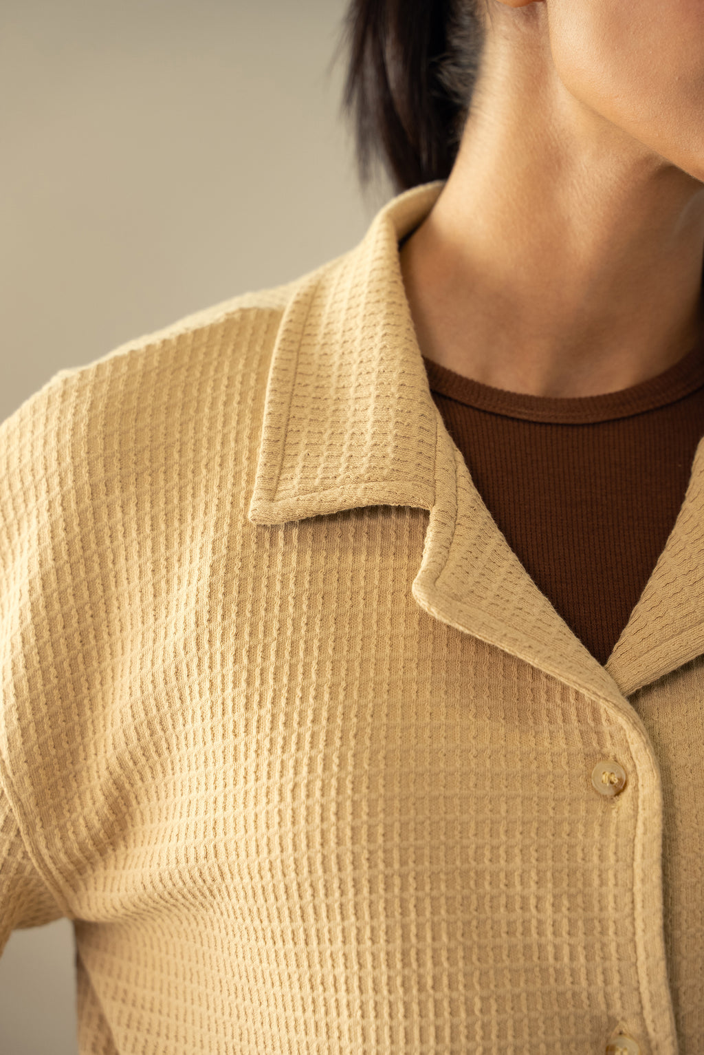 Waffle Knit Cuban Shirt (WBD-02)