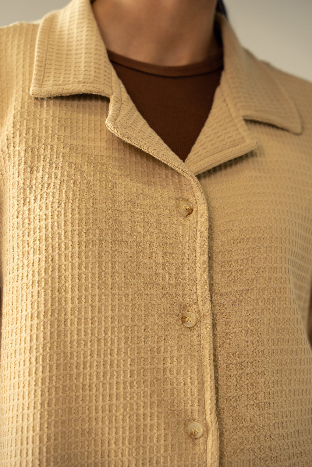 Waffle Knit Cuban Shirt (WBD-02)