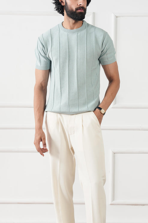 Pastel green T Shirt for Men