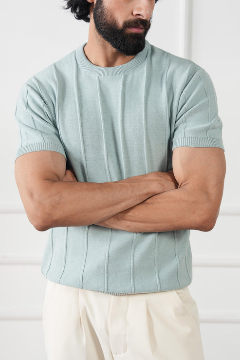 Pastel green T Shirt for Men