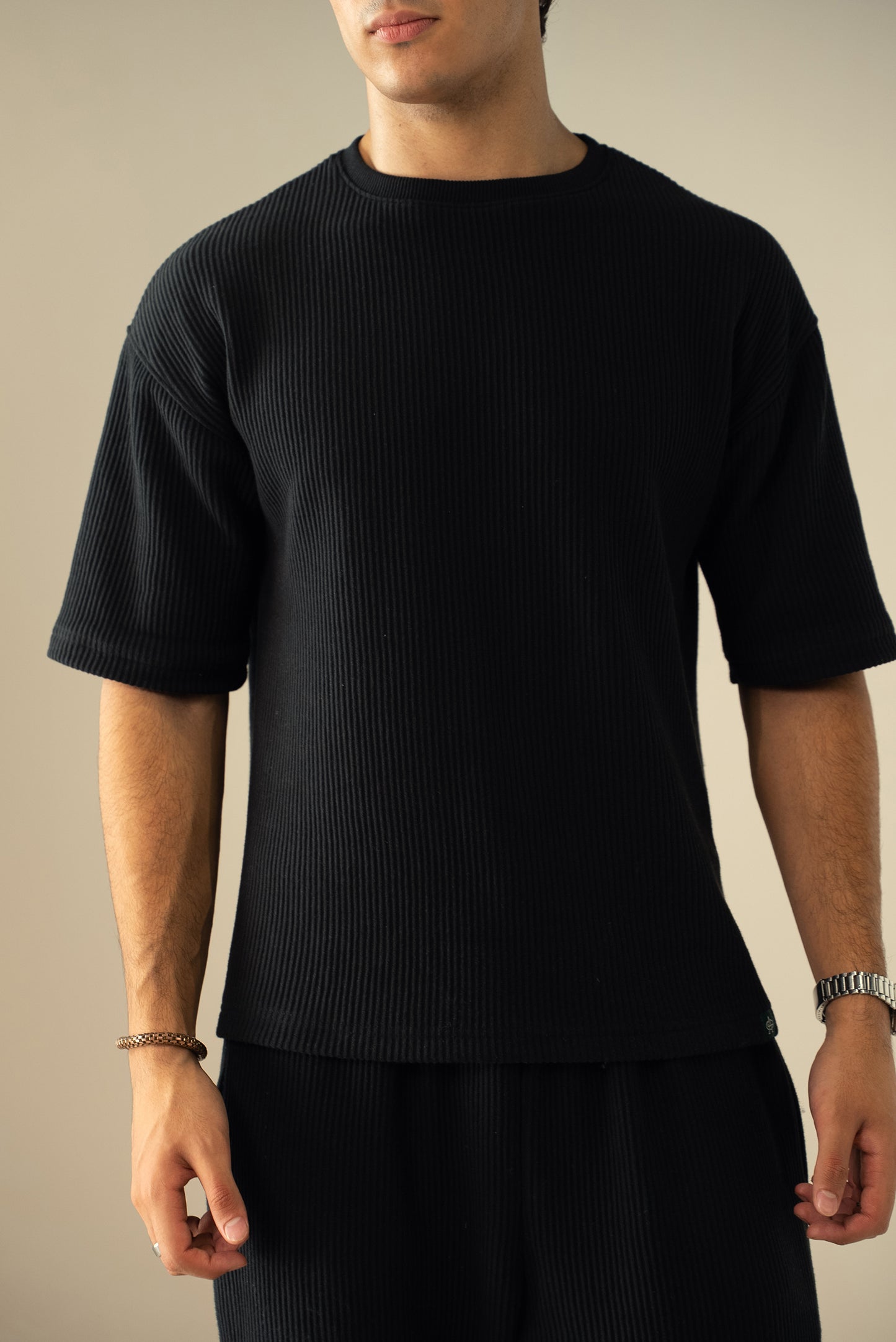 Ottoman Knit Textured T-Shirt (OST-01)