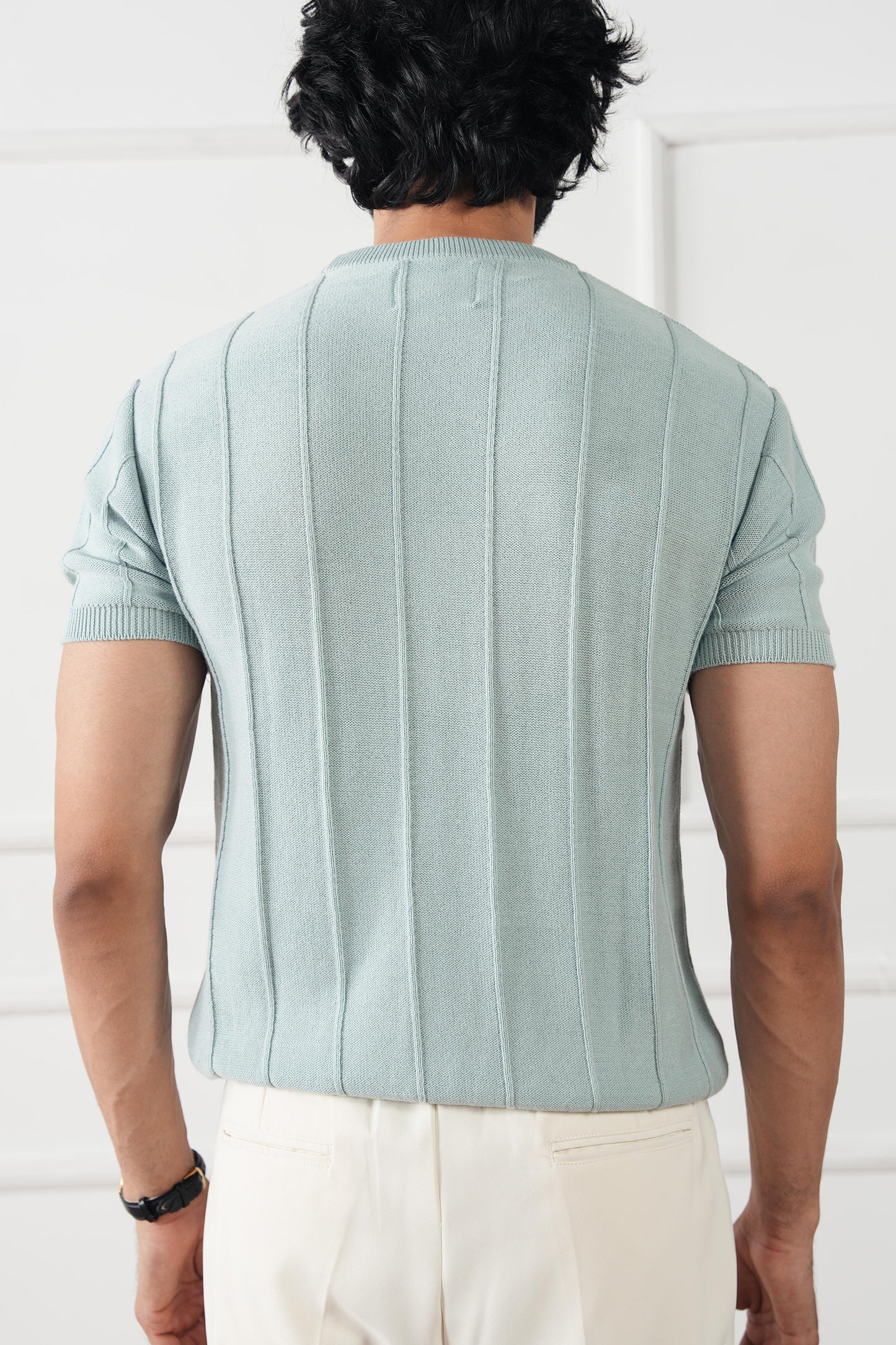 Striped Knit T-Shirt (MKT-01)