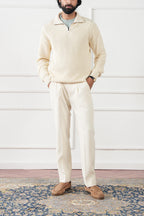 Quarter Zip Knit Sweater (MKZ-02)