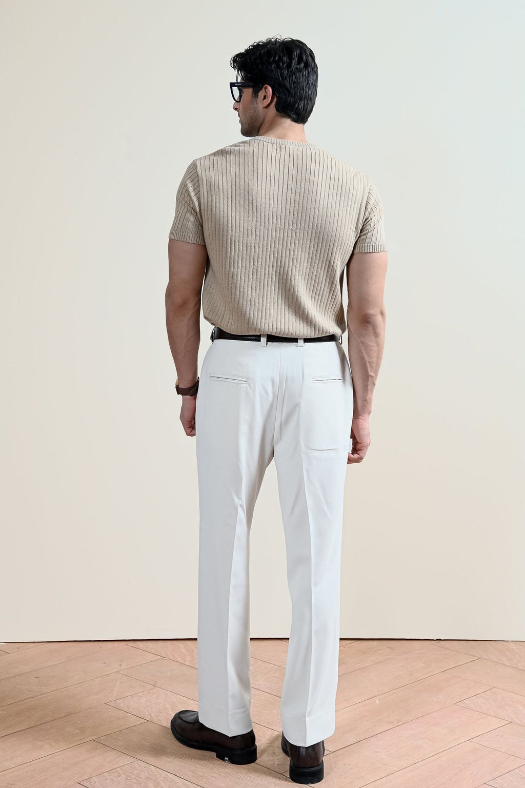 Drop Needle Knit Henley Shirt (MKH-16)