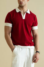 Fine Knit Polo Shirt (KPS-07)