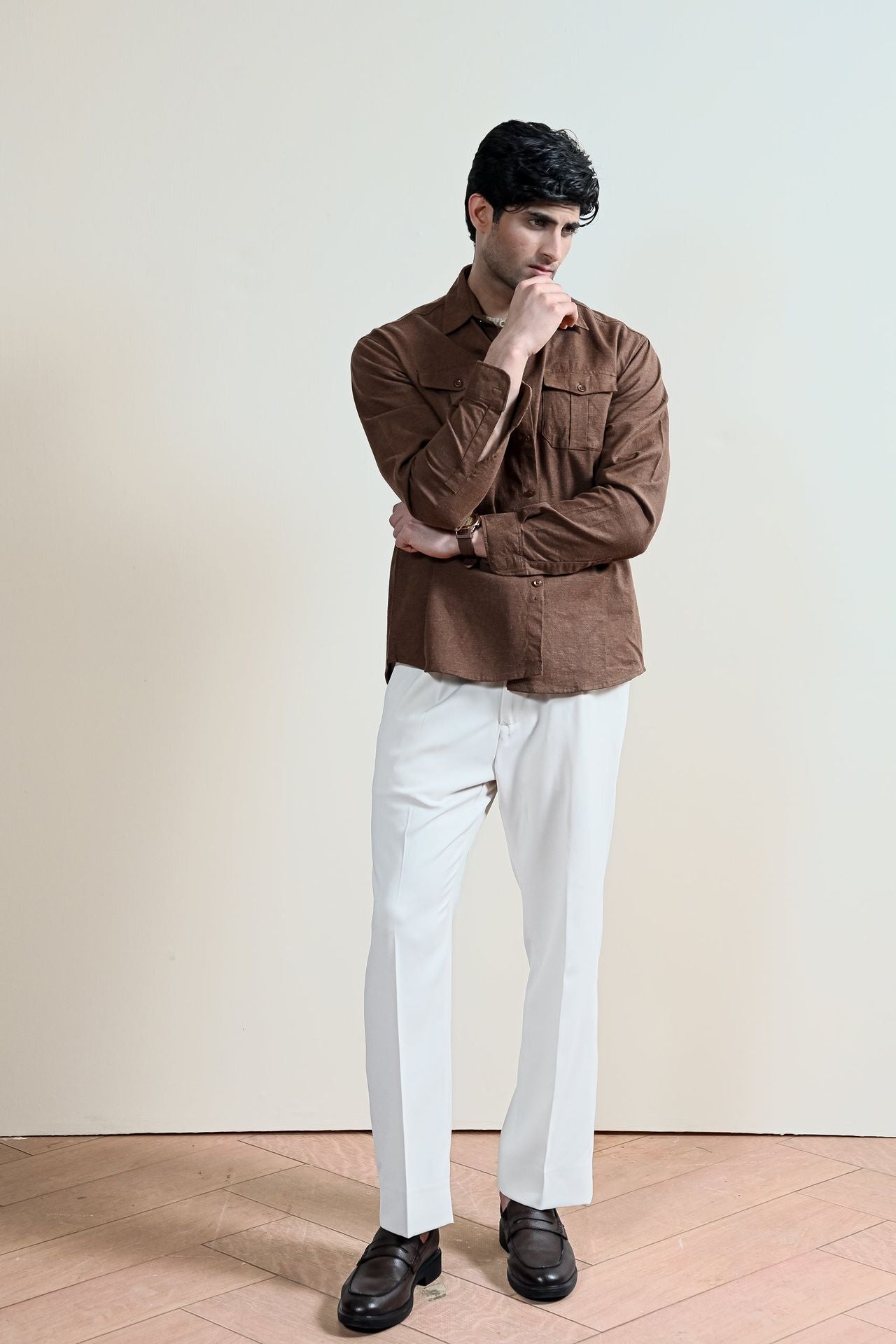 Heritage Double Pocket Linen Shirt (MCS-16)