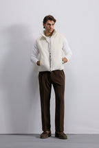 Quilted Suede Gilet