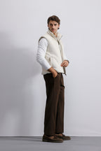 Quilted Suede Gilet