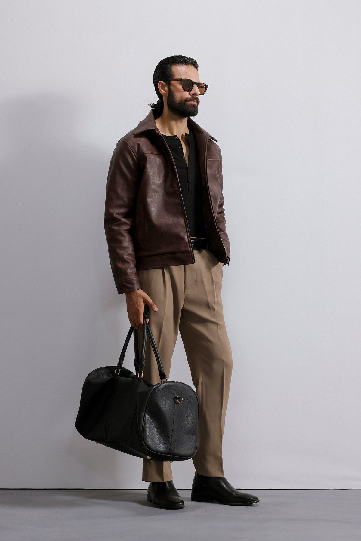 Washed Leather Jacket