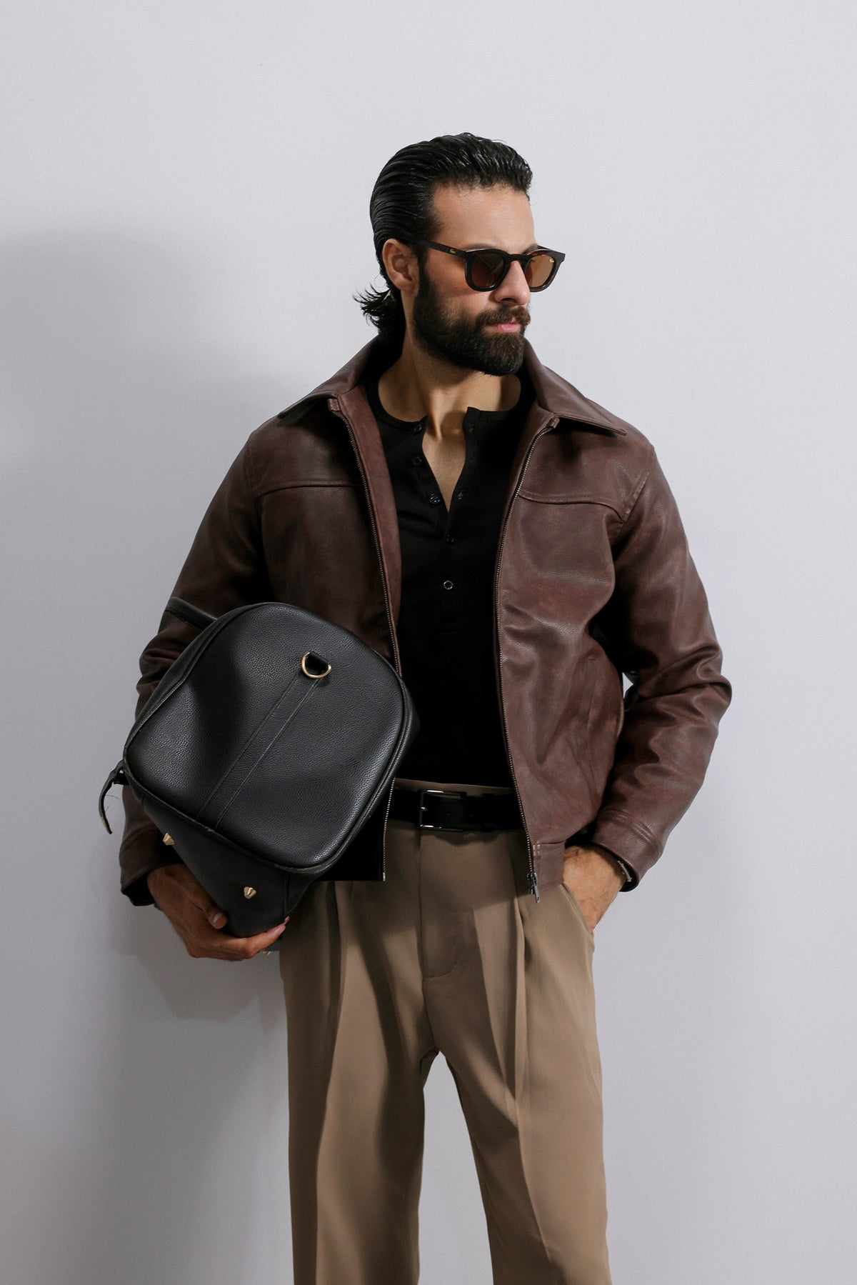 Washed Leather Jacket