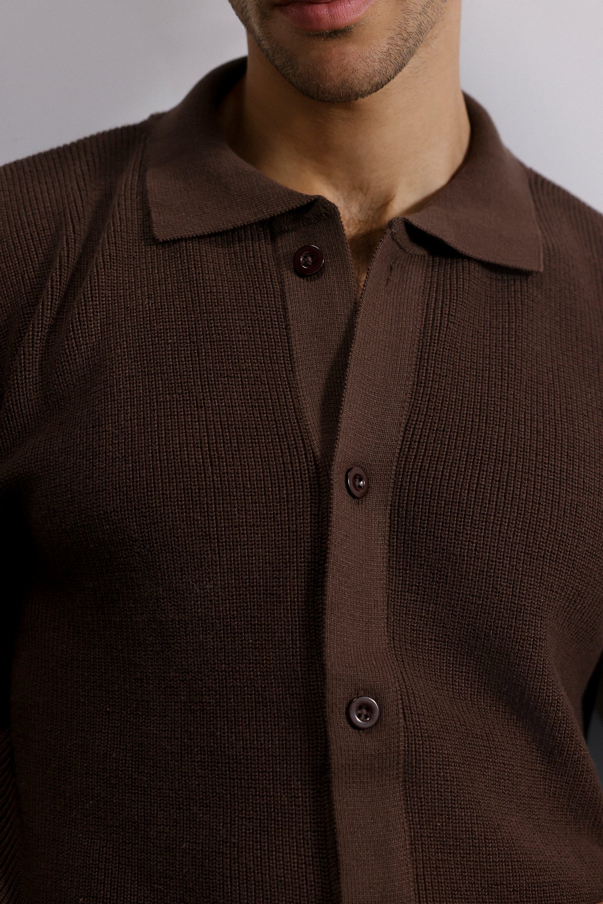 Classic Buttoned Knit Cardigan