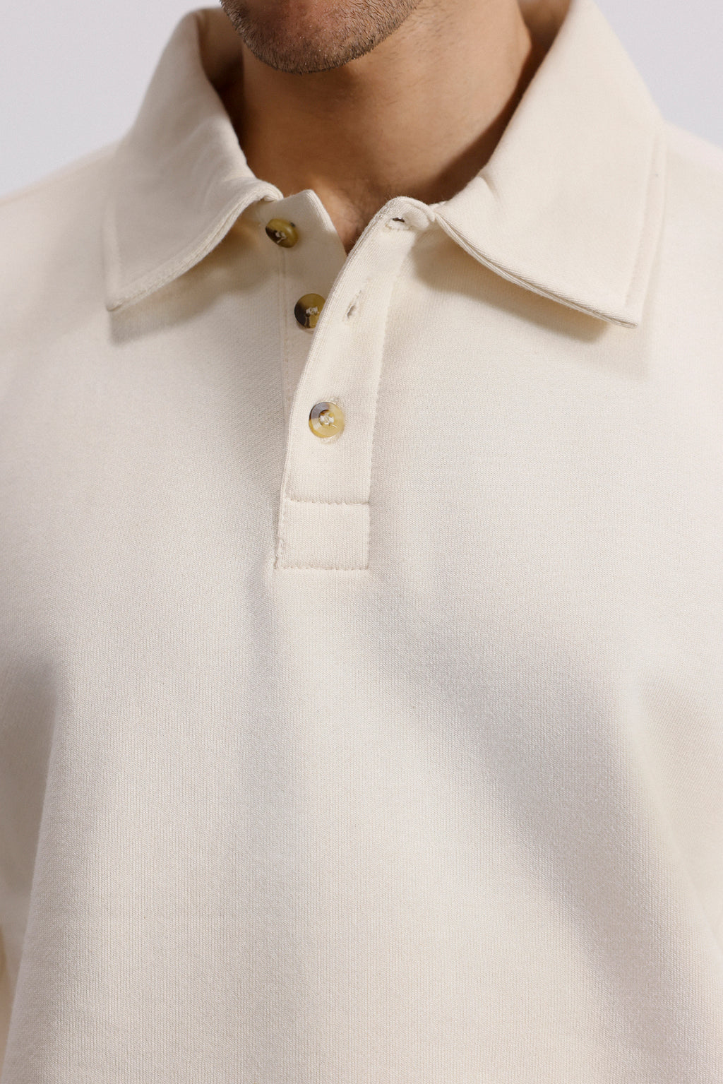 Luxe Terry Polo Sweater