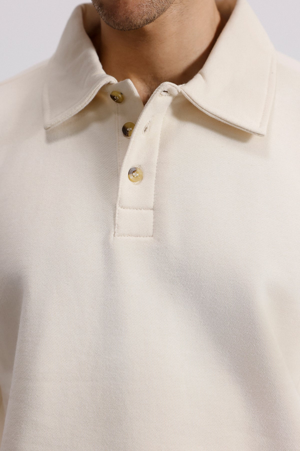 Luxe Terry Polo Sweater