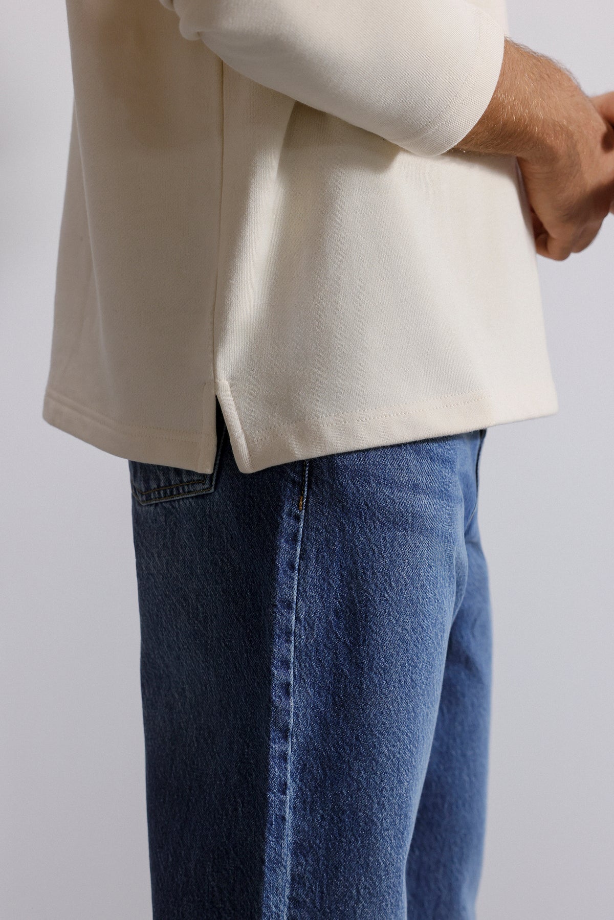 Luxe Terry Polo Sweater