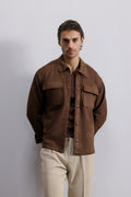 Double Pocket Suede Shacket