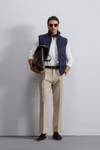 Quilted Suede Gilet