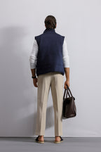 Quilted Suede Gilet