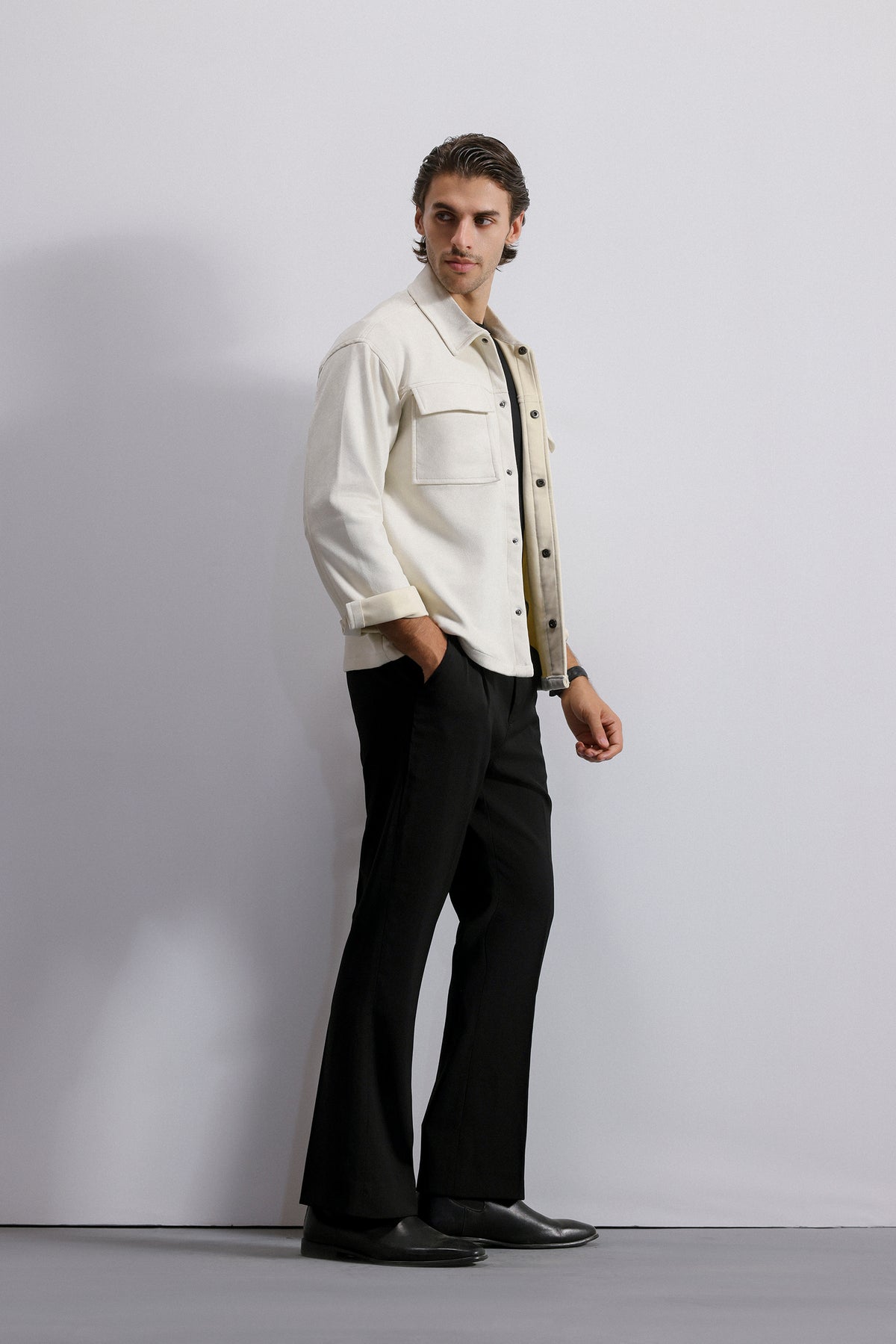 Double Pocket Suede Shacket