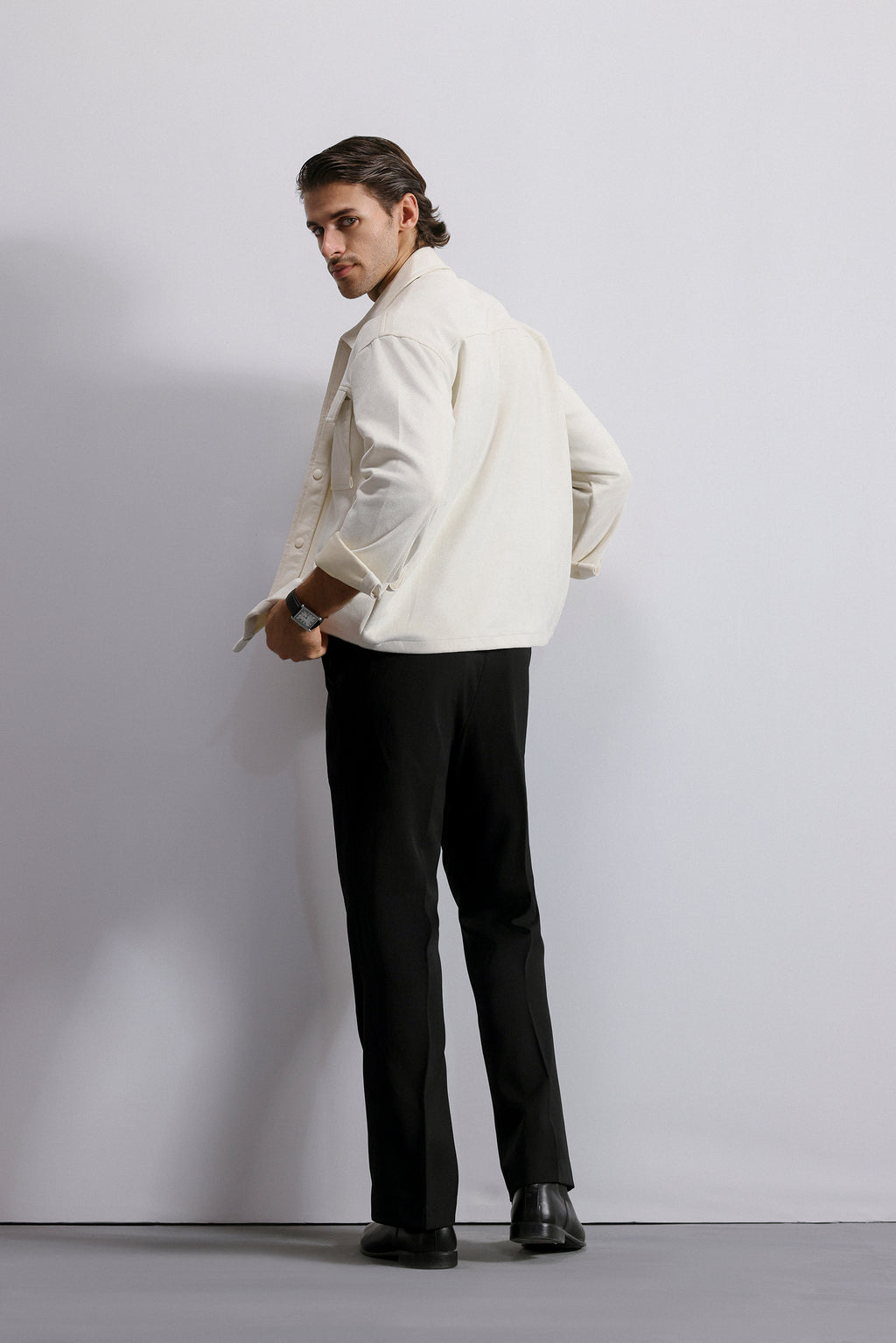 Double Pocket Suede Shacket