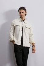 Double Pocket Suede Shacket