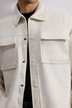 Double Pocket Suede Shacket