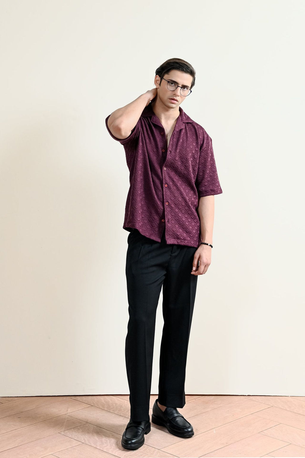 Jacquard Cuban Shirt (MCS-25)