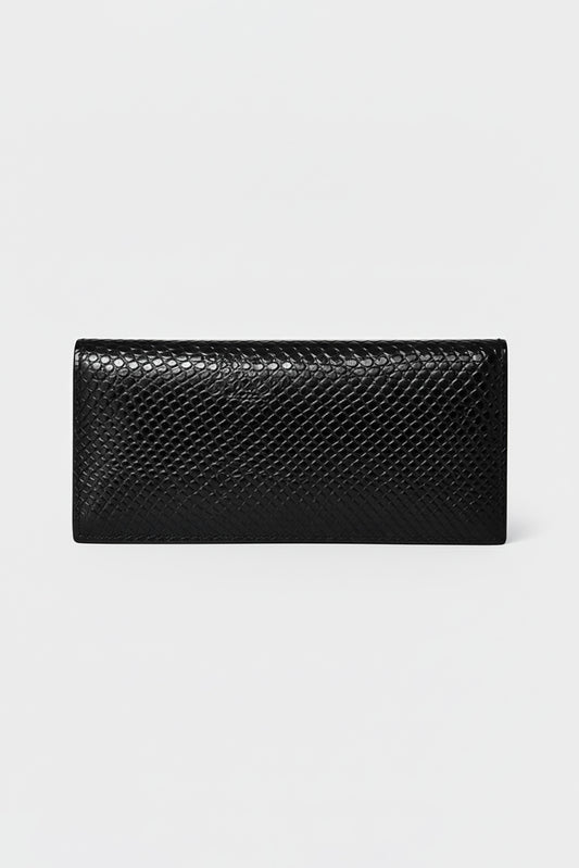 Reptile Textured Leather Long Wallet (LW-04)