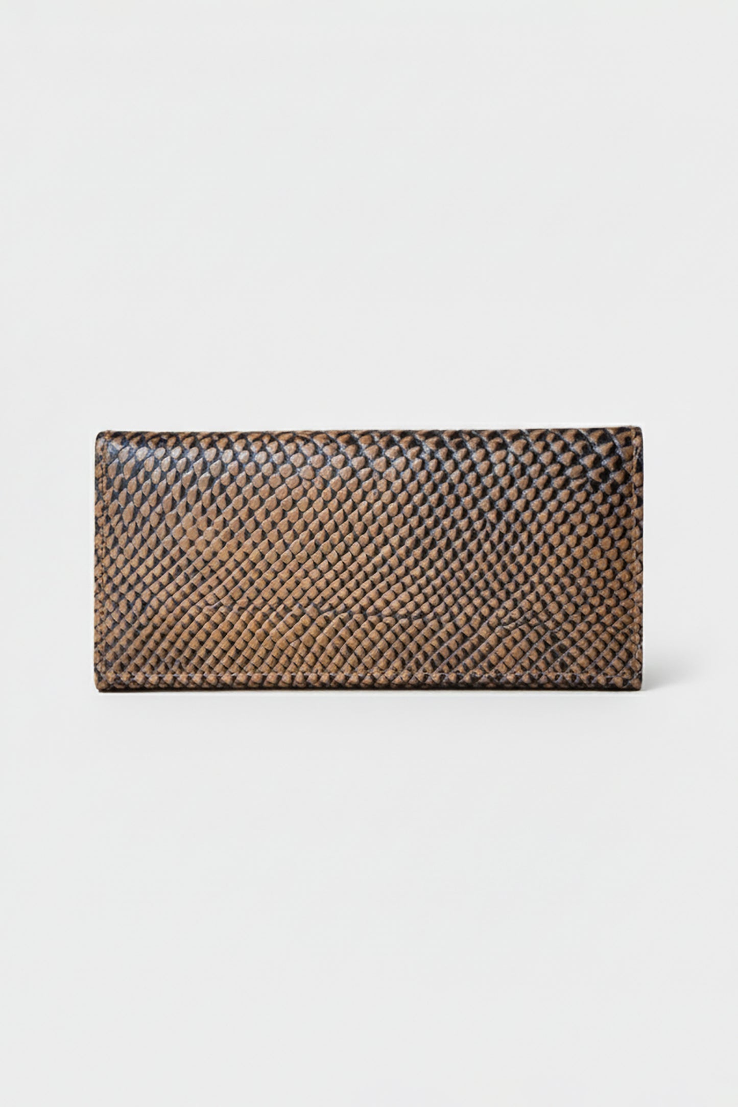 Reptile Textured Leather Long Wallet (LW-05)
