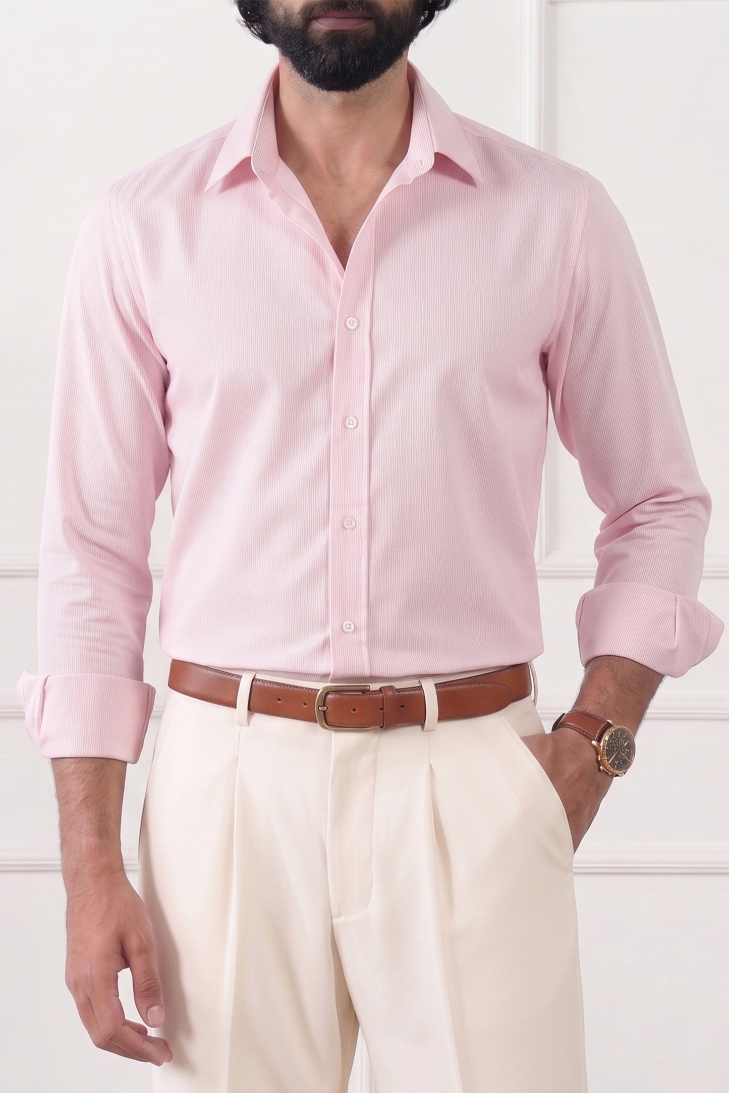 Textured Regular Fit Shirt (MCS-02)