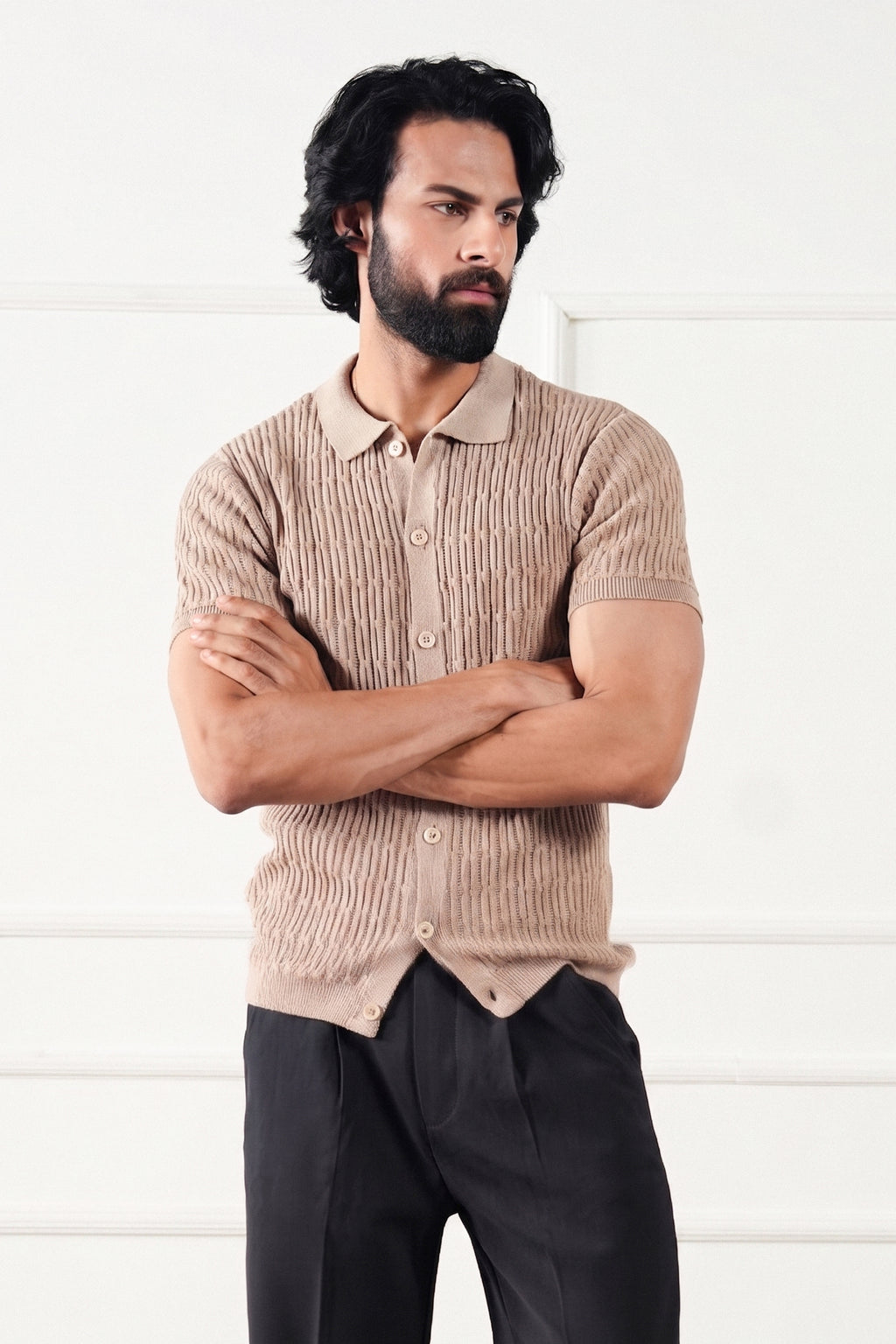 Cable Knit Shirt (MKB-02)